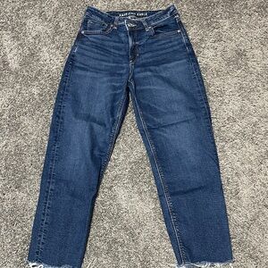 American Eagle Outfitters Women's Dark Blue Straight Leg Jeans Sz 6